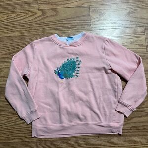Vintage Peacock Sweatshirt Medium